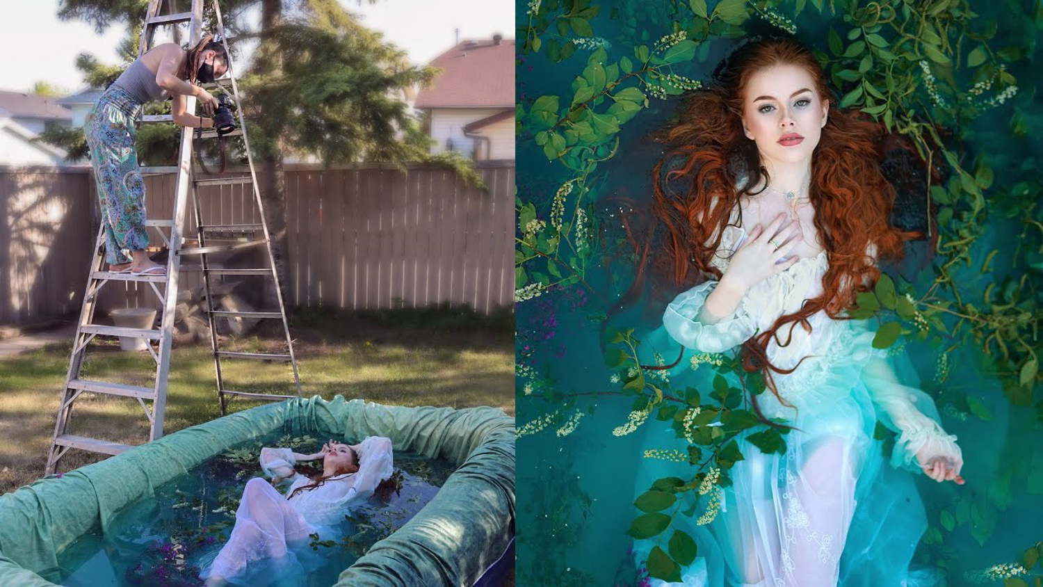 How to Use an Inflatable Pool as a Dramatic Backdrop for Portraits