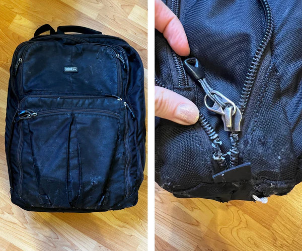 Think Tank Camera Bag Survives 80 MPH Motorcycle Crash