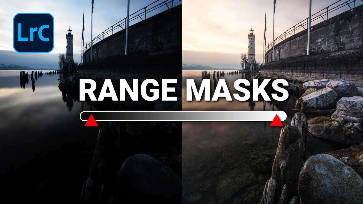 Photo of range masks in LIghtroom