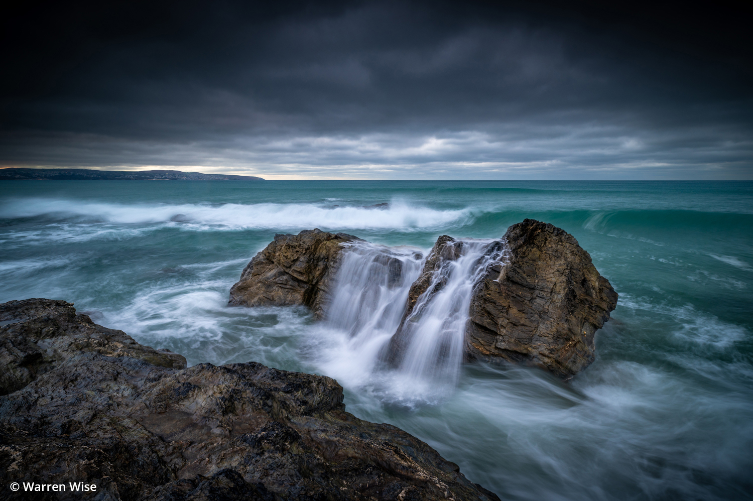 Image illustrating using a slow shutter speed to blur water